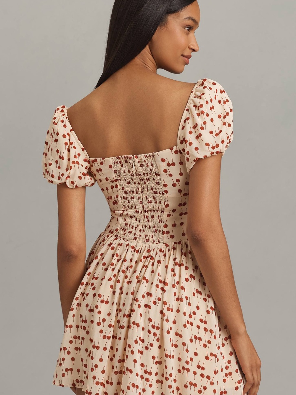 Reformation Mini Dress with Red Cherry Print - Picture 4 of 7